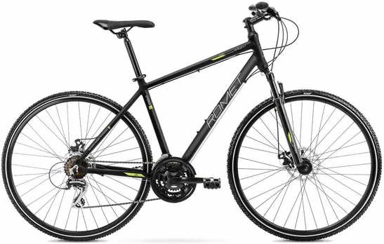 Dviratis Romet Orkan 1 M 2024 juodas-žalias-19" / M (Dydis: 19" / M)