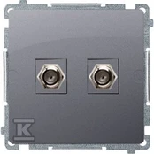 Kontakt Simon GN.2-KR.ANTENNA F STEEL INOX BASIC