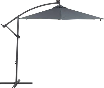 Shumee Parasol sodo LED 285 cm pilkas CORVAL