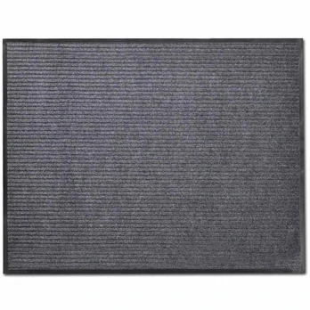 Pilkas pvc durų kilimėlis, 90 x 60 cm