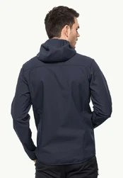 JackWolfskin Vyriška striukė Jack Wolfskin BORNBERG (softshell) | night mėlynas
