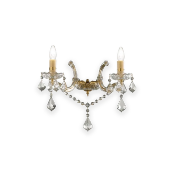 Sieninis šviestuvas Wall lamp with 2 lights FLORIAN, E14, baltas