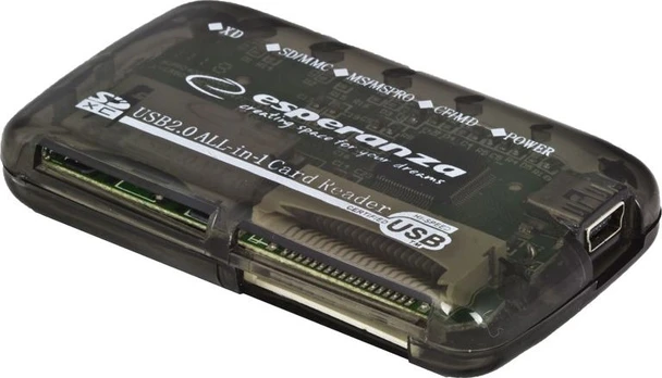 Kortelių skaitytuvas Esperanza All-in-One EA 117 USB2.0