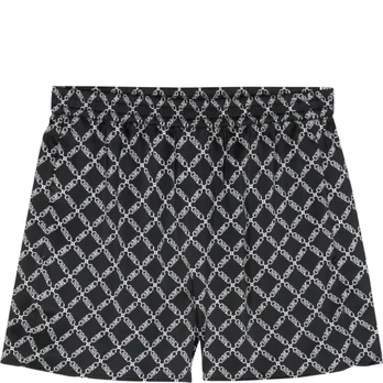 Šortai moterims, Juoda, Empire logo pull on short