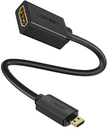 Adapteris UGREEN 20134 Micro HDMI į HDMI, 20cm (juodas)