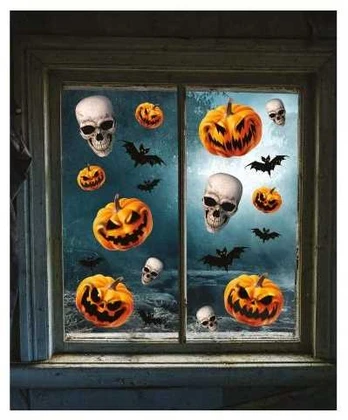 Fiesta Halloween stickers, 3 ark