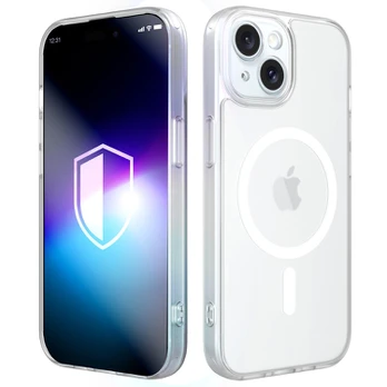 Dėklas 3MK Misty MagCase do Apple iPhone 14 balta