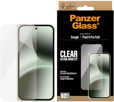 Panzer Glass PanzerGlass antibakterinė ekrano apsauga, skirta Google Pixel 11 Pro Fold