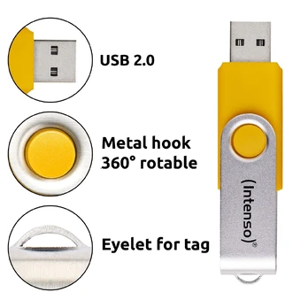 Intenso Office Line 256GB USB atmintukas 3.2 Multipack x5 spalvotas
