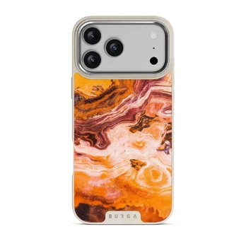 Pumpkin Spice - Orange iPhone 17 Pro Max Case, Elite Light (MagSafe) / Silver