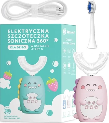 Simed 360 Pink dantų šepetėlis