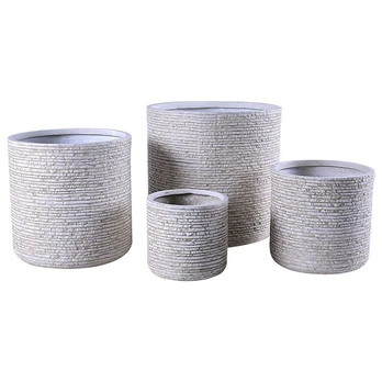 Vazonas Domoletti LT13963-1S, keramika/molis, Ø 25.5 cm, smėlio ruda