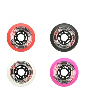 FR - ROUE STREET KINGS 85A - PACK OF 4 Black 76mm