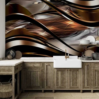 Artgeist Fototapetas - Amber storm