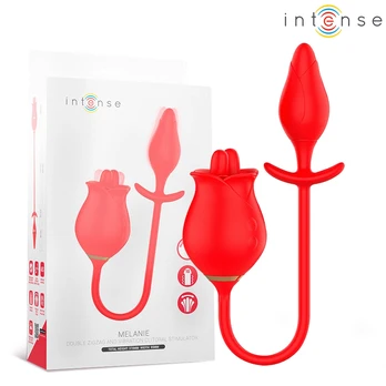 Intense Melanie Dual Stimulator with Zigzag Motion & 10 Modes, Pink