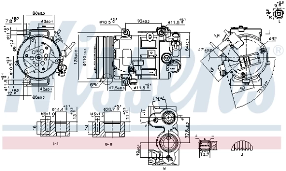 NISSENS NIS 890420 Air conditioning compressor