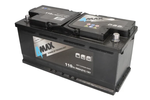 Akumuliatorius 4MAX BAT110/950R/4MAX 12V 110Ah 950A D+