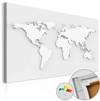 Artgeist Kamštinis paveikslas - Monochromatic World [Cork Map]