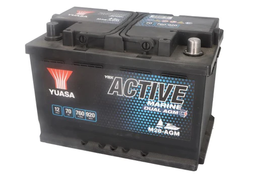 Akumuliatorius YUASA M28-AGM 12V 70Ah 760A D+