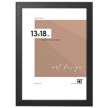 Nuotraukų rėmelis LUCA 13x18 cm juodas MDF vertikali horizontali