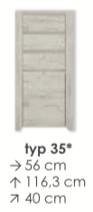 Extom ANGEL komoda typ 35