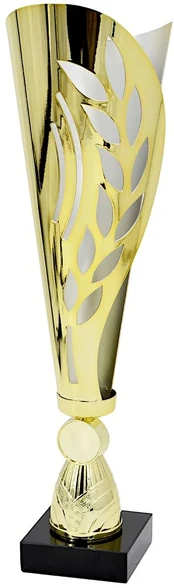 PUCHAR METALOWY ZŁOTO Sidabrinis 35,5 CM TRYUMF