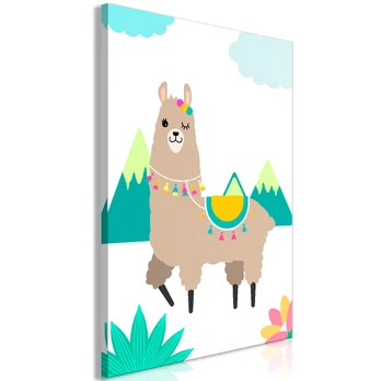 Artgeist Paveikslas - Unusual Lama (1 Part) Vertical 40x60