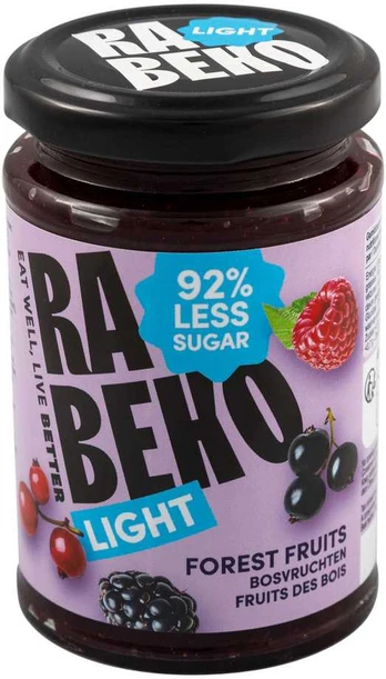 Rabeko Light Jam 230 g Miško uogų džemas less sugar