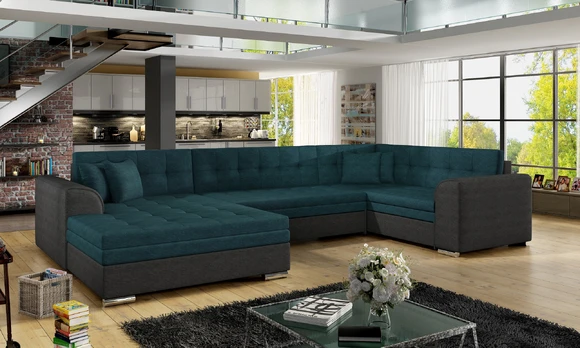 Kampinė sofa Damario, audinys Dora 85, Dora 96