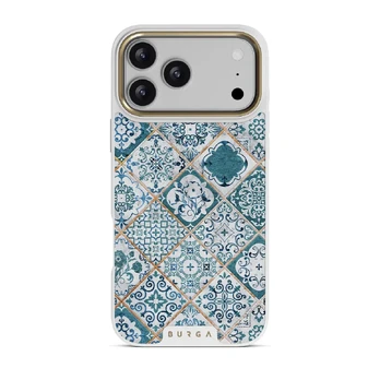 Tropical Oasis - Ornament iPhone 17 Pro Max Case, Elite Light (MagSafe) / Gold