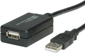 Kabelis USB Value USB-A - 12 m Juodas (12.99.1110) kaina