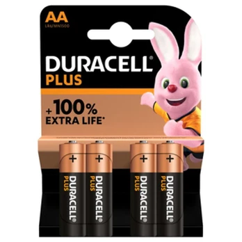 Elementai DURACELL LR6 AA 1.5V 4 vnt. - 1 pak.