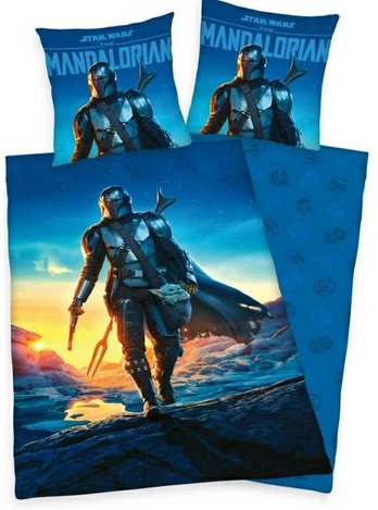 MCU Star Wars The Mandalorian Sengetøj - 100 procent bomuld
