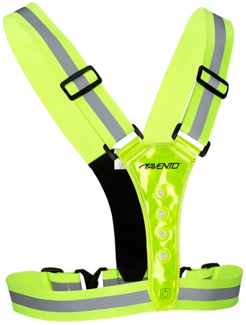 AVENTO Reflective 74OW FLG Atšvaitinė saugos liemenė su lemputėmis