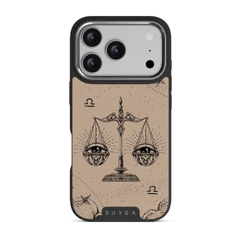 Libra - iPhone 17 Pro Case, Elite Dark (MagSafe) / Silver / Beige