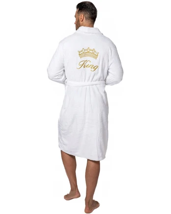 Chalatas King SZL-06902, balta, S/M