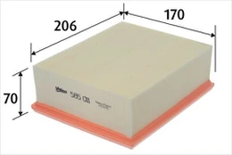Oro filtras VALEO 585011 kaina