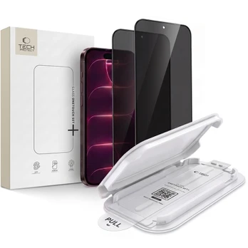 (Privacy) Apsauginis grūdintas stiklas Apple iPhone 18 Pro Max telefonui "Tech-Protect OneTouch Spy Set+ 2-Pack"