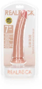 Realrock Slim Realistic Dildo with Suction Cup - 7""/ 18 cm
