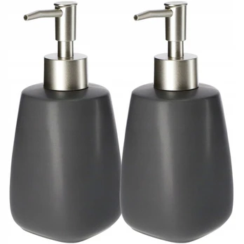 Skystas gelio muilo dozatorius pilkas 2 x 400ml