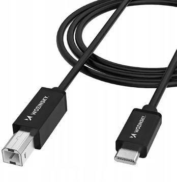 Wozinsky WKDDY1S USB-B - USB-C kabelis 1 m - juodas