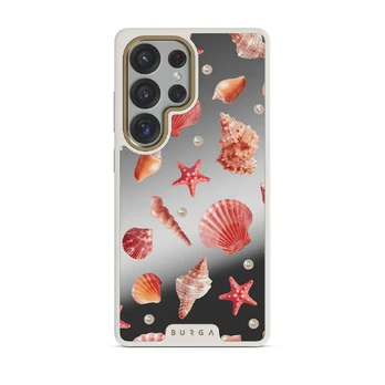 Seashells - Samsung Galaxy S25 Ultra Case, Elite Mirror Light (Magnetic) / Gold