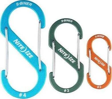 NiteIze Nite Ize S-Biner Combo ALU 3PK karabinų rinkinys