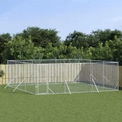 Lauko voljeras šunims, sidabrinis, 6x6x2m, plienas kaina