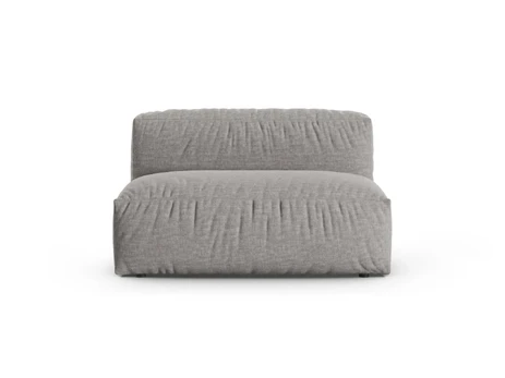 Modul Armless, "Martina", 1 Seat, 132x120x75, Light Grey