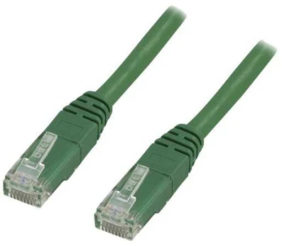 DELTACO U/UTP Cat6 patchkabel 0,75m, grön