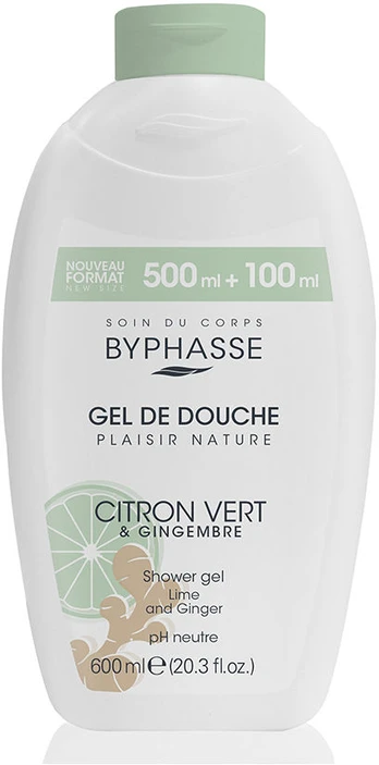 Byphasse Citron Vert y Jengibre Gel De Ducha 600ml