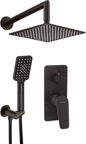 Concealed shower set