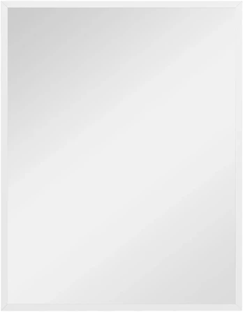 Sieninis veidrodis su MDF rėmu, baltas, 70 × 90 cm