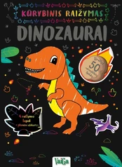 Dinozaurai: kūrybinis raižymas kaina